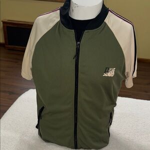 Men's Green and Cream Jacket
